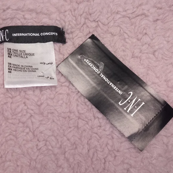 INC Faux-Sherpa Pull-Through Muffler Scarf - Picture 4 of 4